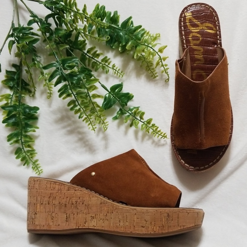Sam Edelman Ranger Suede Cork Platform Wedge